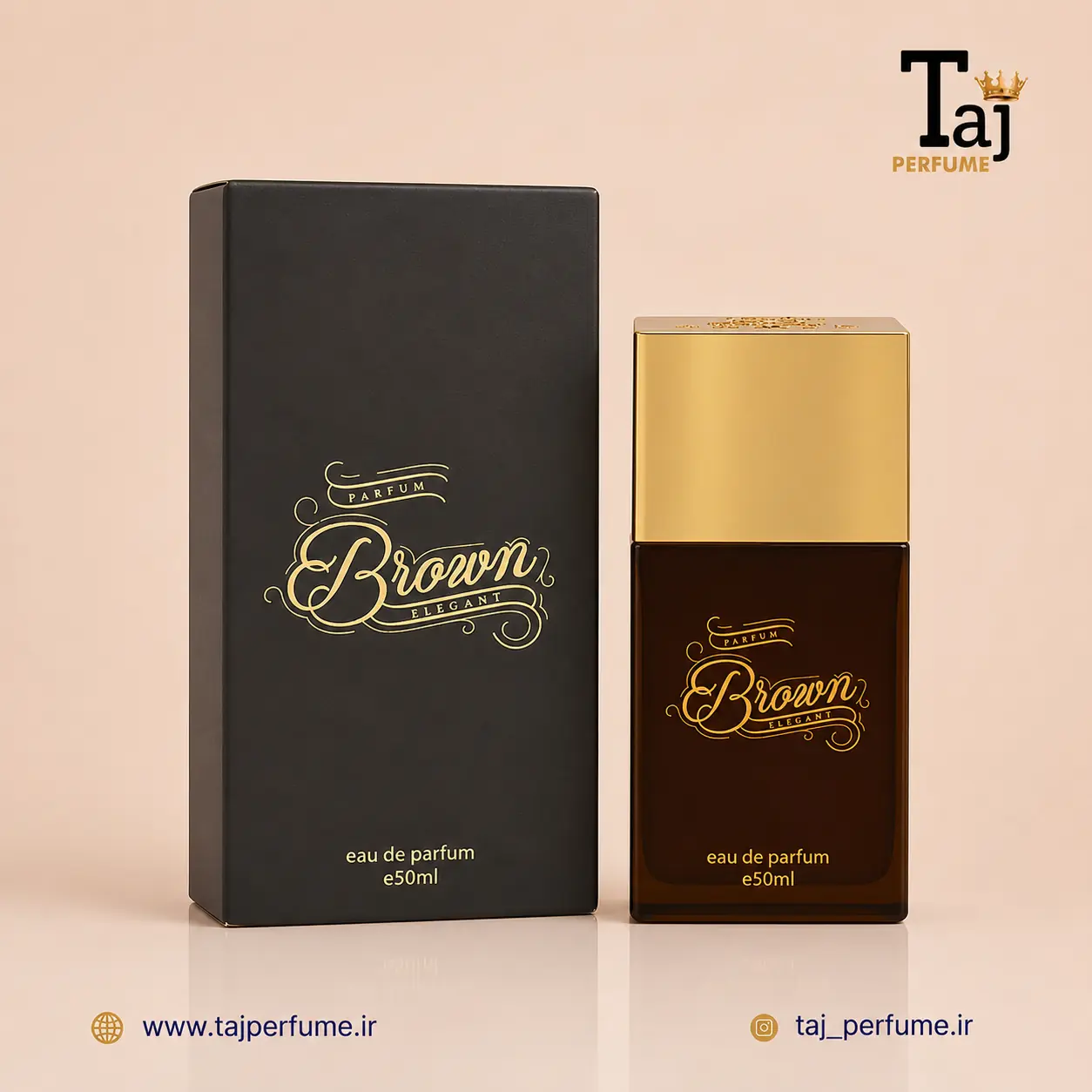 Brown-Elegant-Taj-Perfume ادکلن براون احمد المغربی Brown Ahmed Al Maghribi