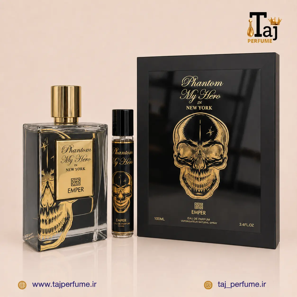 Taj-Perfume-Phantom-My-Hero-Emper عطر ادوپرفیوم مردانه مای مدل Phantom My Hero حجم ۱۰۰ میلی لیتر